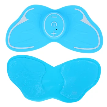 

Yining Mini Neck Massager Cervical Shoulder Massage Patch Cordless Pain Relief Back and Shoulder Neck Foot Body Massager (Blue)