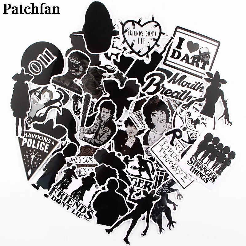 12 компл./лот Patchfan 42 шт. странные вещи забавные наклейки пакеты письмо творческий DIY стиль для настенный телефон Скрапбукинг альбом A2269