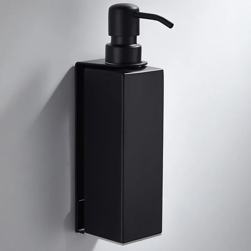 3Pcs Soap Dispenser set Wall mounted Black bathroom Hand Liquid Soap holder soap dispenser 304 Stainless Steel Shampoo bottles 3Pcs Soap Dispenser set Wall mounted Black bathroom Hand Liquid Soap holder soap dispenser 304 Stainless Steel Shampoo bottles