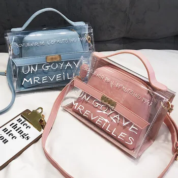 

2020 Transparent Bag Brand Women PVC Clear Bag Women Handbags bolsa feminina Shoulder Bag Crossbody bag sac main femme