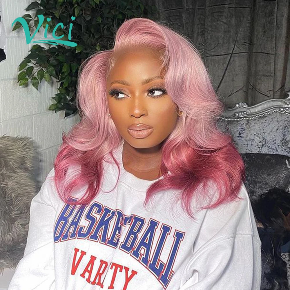 Парики из натуральных волос розового цвета выщипанные с детскими волосами