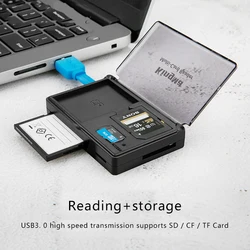 UTHAI BMU001 card reader usb3.0 all-in-one SD high-speed multi-function storage mini TF card camera memory card CF card