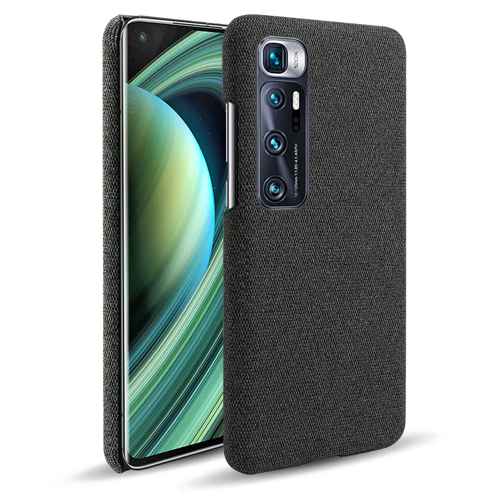 Cloth Cases for Xiaomi Mi 10 Ultra Case Slim Retro Cloth Hard Phone Cover for Xiomi Mi 10 Ultra 10ultra mi10ultra Coque Capa mobile flip cover Cases & Covers