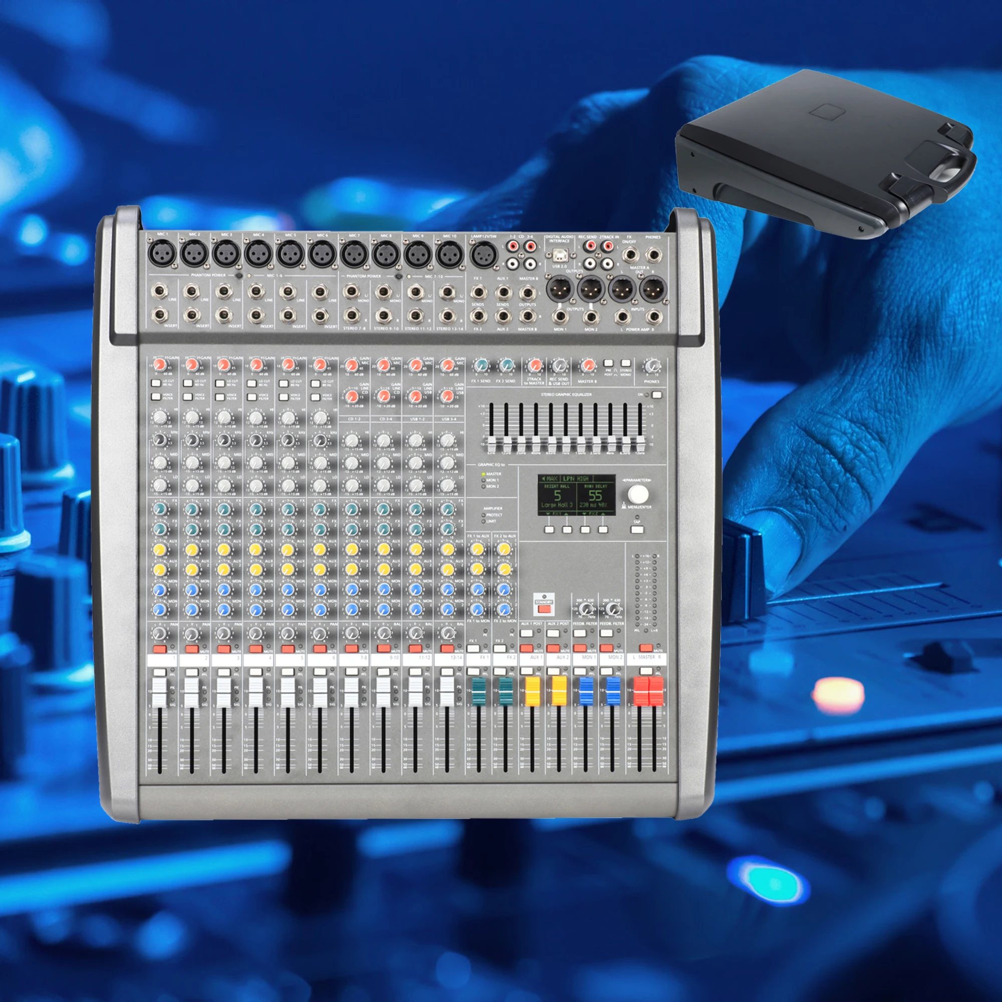 Leicozic CMS1000 3 профессиональная микшерная консоль аудио миксер 48 В фантомная DJ