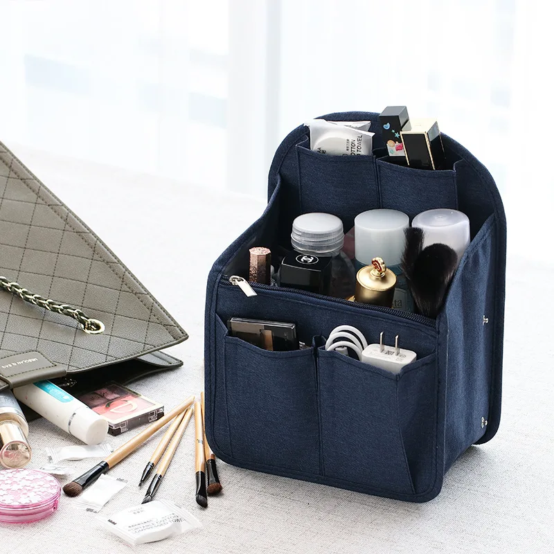 Органайзер для рюкзака, органайзер из нейлона, вставка для рюкзака, рюкзак, сумка через плечо, Женский разделитель, складная внутренняя сумка для хранения