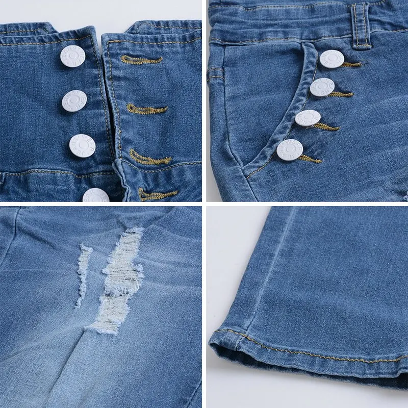 Джинсовые брюки-карандаш на пуговицах женские осенние модные джинсы больших размеров повседневные Стрейчевые обтягивающие джинсы для мамы 3XL женские джинсы с завышенной талией