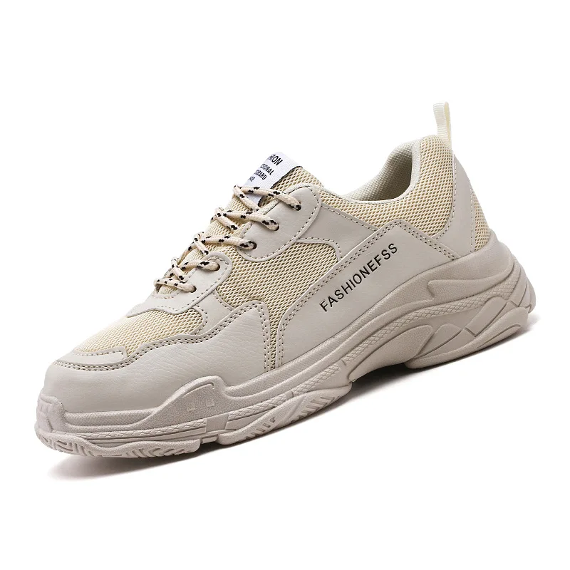 Весна-лето 2019 мужская обувь воздухопроницаемость сетка Спортивная Белая Мужская