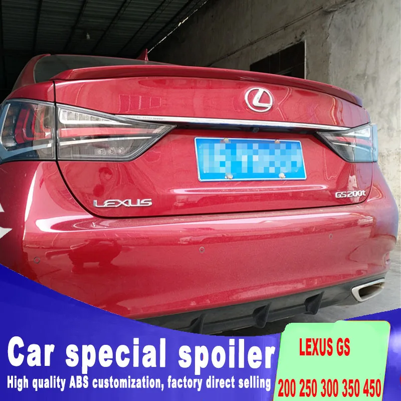 Спойлер для LEXUS GS 200 250 300 350 450 2012 Новый дизайн 2013 2014 2016 2015 2017 2018 до праймера или
