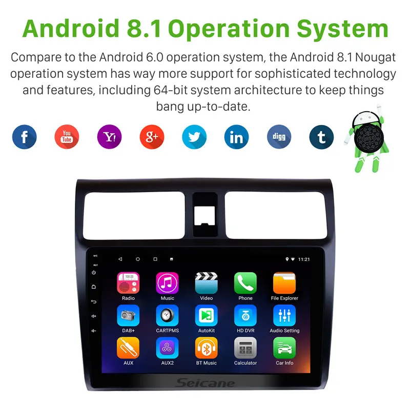 Flash Deal Seicane 10.1" Android9.0 Car Stereo Radio GPS HD 1+16GB For Suzuki Swift 2005 2006 2007 2008 2009 2010 Head Unit Support DVR RDS 3 Flash Deal Seicane 10.1" Android9.0 Car Stereo Radio GPS HD 1+16GB For Suzuki Swift 2005 2006 2007 2008 2009 2010 Head Unit Support DVR RDS 3