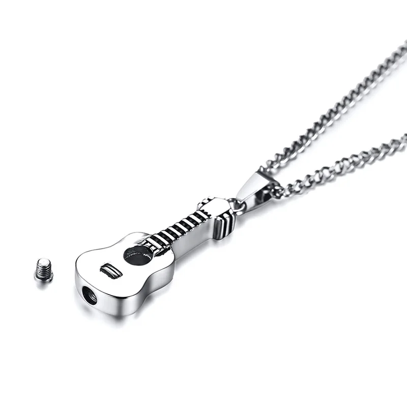 Guitar Cremation Jewelry Urn - Love Charms® Option