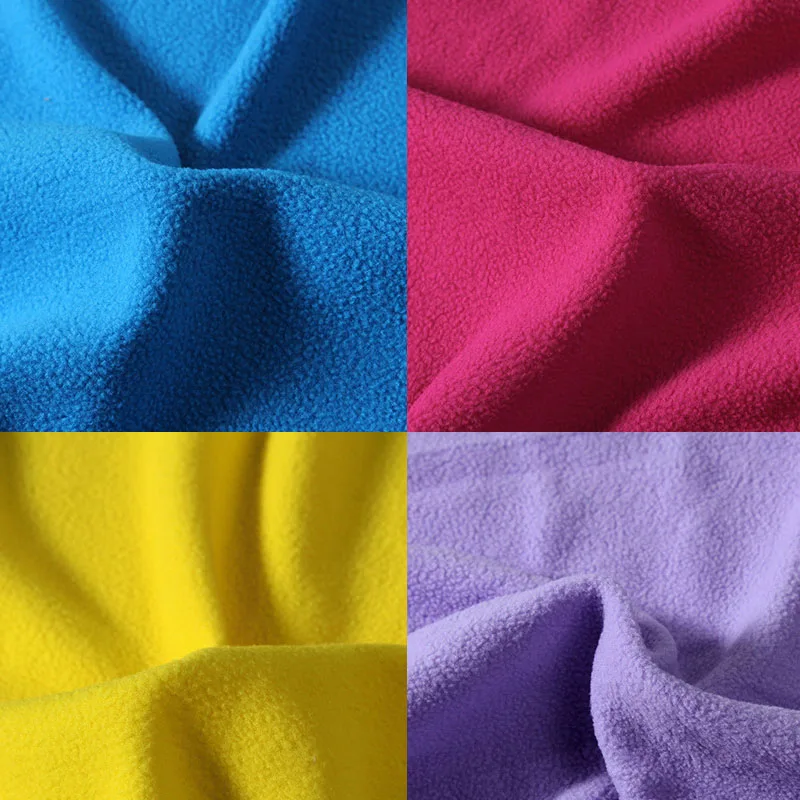 Polar Fleece Fabric Weft Knitted Polar Fleece Fabric for Blanket Thicken Cotton Sweater for cloth