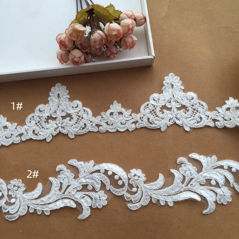 lace border cord lace trim for bridal veil ivory alencon lace trim bridal scalloped trim cord lace trim lace trimming