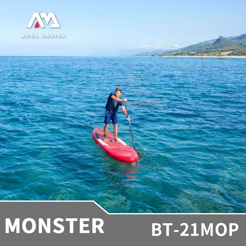 Aqua Marina New Monster 3.6M Tavola Da Surf Gonfiabile Sup Leggero Stabile Eva Antiscivolo Surf Con Corda Di Sicurezza Sport Acquatici
