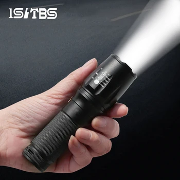 

LED Flashlight Ultra Bright Torch T6 Outdoors Waterproof Zoomable Rechargeable 26650 Battery Flashlights Hiking Camping Light