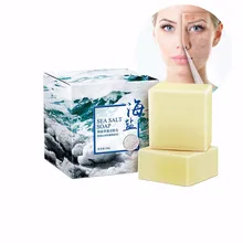 Очищающее мыло для рук с морской солью, увлажняющее Отбеливающее мыло для ванны, очищающее кожу клещей PH7.5, щелочное мыло для рук