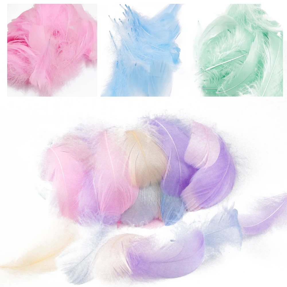 100 шт./упак. красочные перья страуса подарочная упаковка Материал коробка