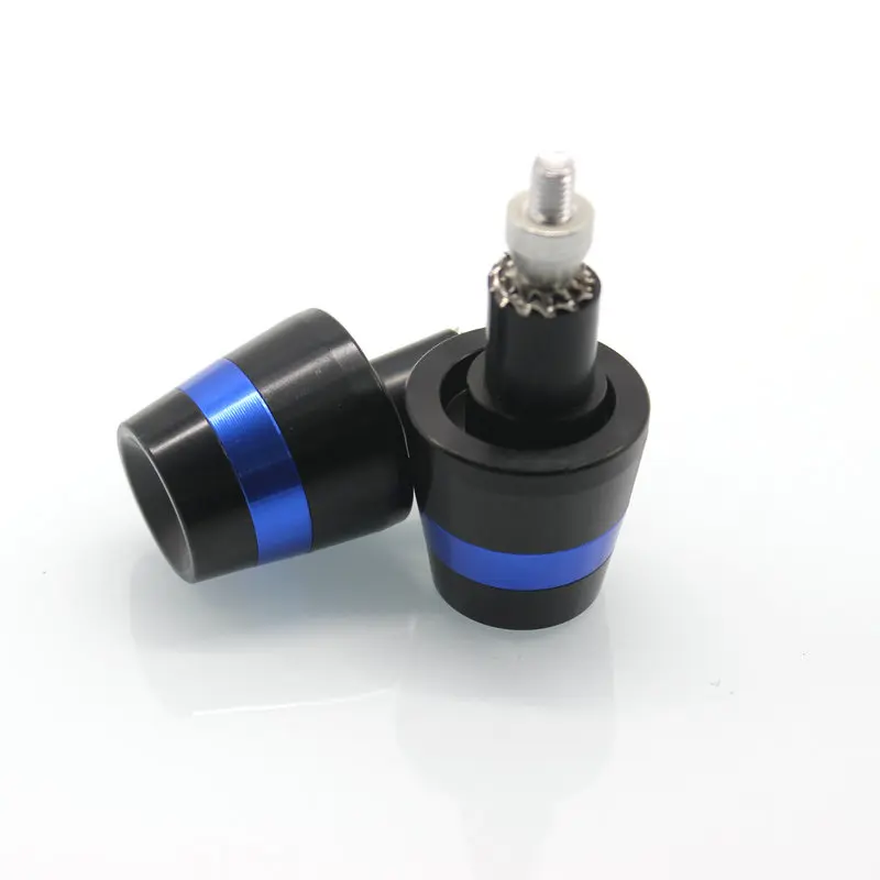 Blue Для поездок на мотоцикле Ducati Monster 696 821 796 1100 620 600 900 797 1200 1100 аксессуары для поездок на мотоцикле, 22 мм ручки заканчивается рукоятка Кепки - Цвет: Blue