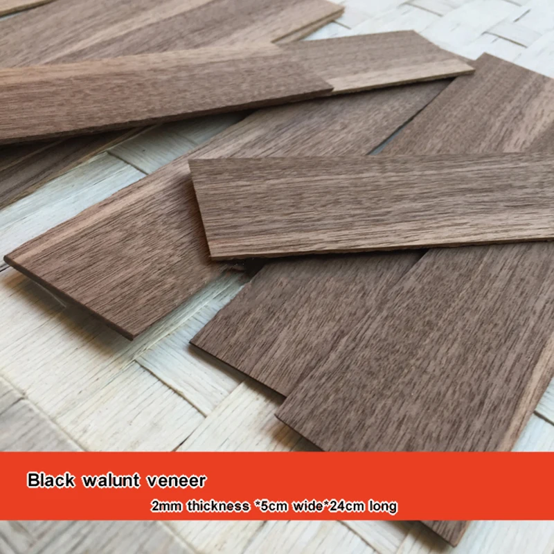 1Dozen12PiecesNaturalBlackWalnutVeneer2mmThickedVeneer524cm