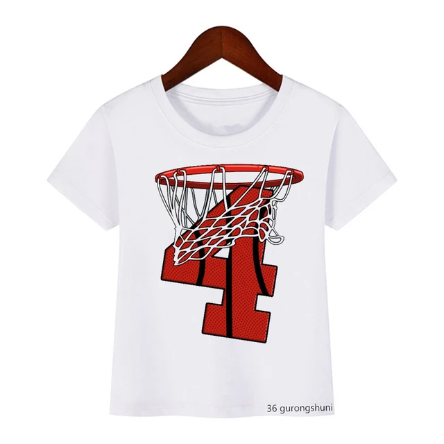 T-shirt Drôle Pour Enfants, Nouvelle Collection De T-shirt D'été Pour  Garçons, Motif De Basket-ball Avec Numéro D'anniversaire, Cadeau  D'anniversaire - T-shirts - AliExpress