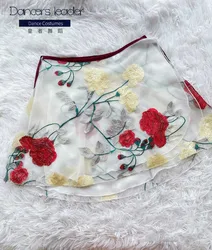 Fairy Ballet Tutu Woman Rose Embroidered Double One Piece Dance Skirt Adult Ballet Lyric Skirt Limited Edition Skirt