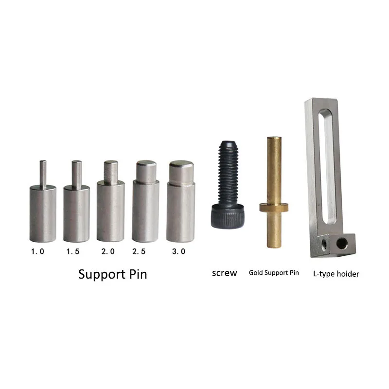 

L-type holder and Support Pin for Semi-Automatic Solder Paste Printer D=1.0mm 1.5mm 2.0mm 2.5mm 3.0mm 3.5mm PCB pin