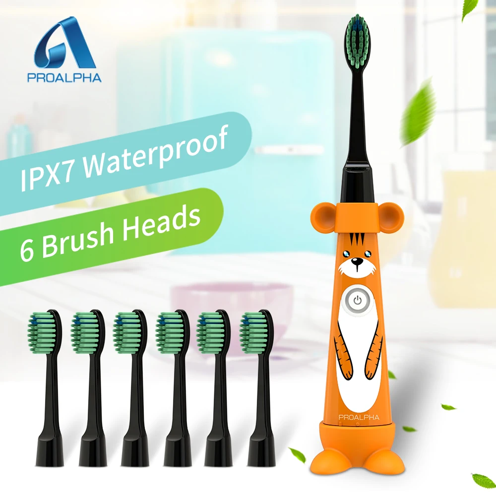 Proalpha Dental Children's electric toothbrush Automatic Ultrasonic Mini Tooth Brush head Teeth Cleaning For kid Teeth whitening Proalpha Dental Children's electric toothbrush Automatic Ultrasonic Mini Tooth Brush head Teeth Cleaning For kid Teeth whitening