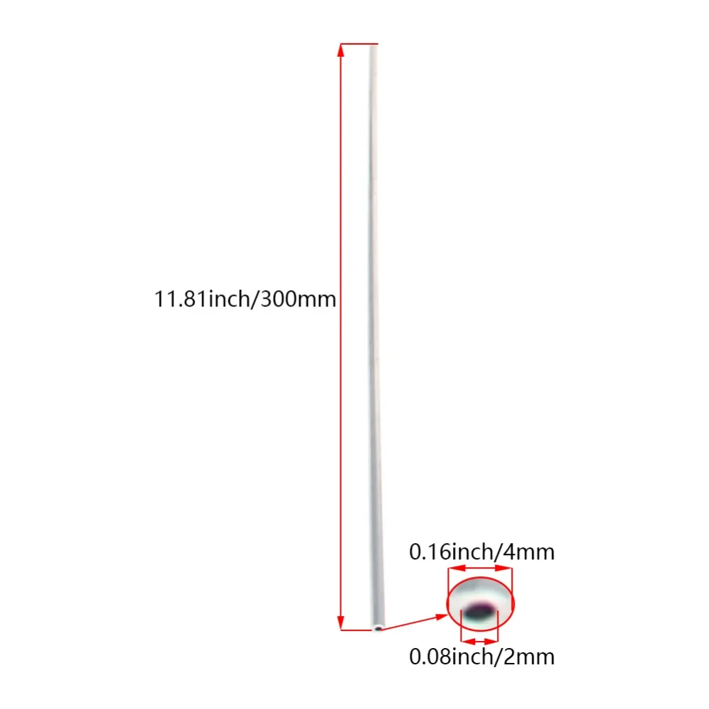 MroMax Top Quality Aluminum Tube 6063 Straight Joint Fitting 3*2/4*2/5*2/5*3/5*4mm Length 300mm 1/2/4pcs Pipe Fitting Facilities