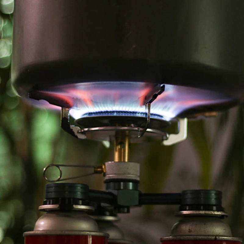 Внешний блок питания для газовых бутылок, переносная походная плита для пикника и кемпинга, баллон, газовый бак, горелки, может поставлять 3 газовых бака