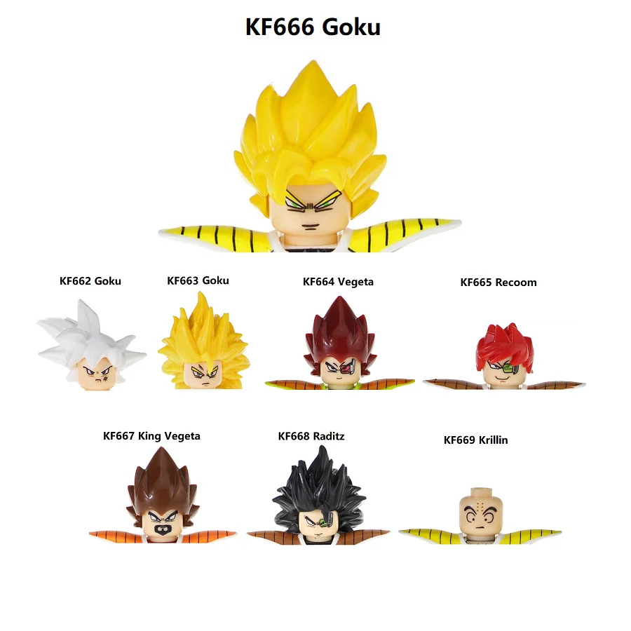 Мини Экшн фигурки из серии Драконий жемчуг Z SSJ Son Goku Raditz Recoom King Vegeta Krillin
