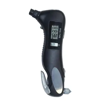 

Safety 150PSI Digital Tire Pressure Gauge,5 In 1 Rescue Tools of LED Flashlight,Car Window Breaker, Seatbelt Cutter