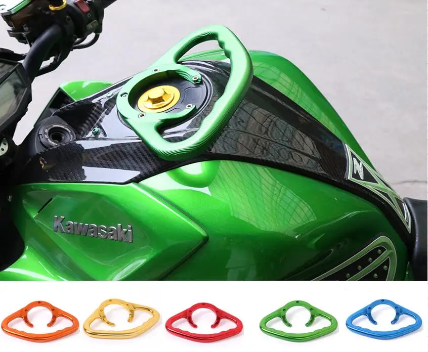 

Motorcycle Passenger Handgrips Fuel Tank Grab Bar Handle Holder For Kawasaki ZX6RR ZX9R ER6N ER6F ZX1100 ZZR600 Z1000 Z800
