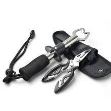 

Fish Lip Plier Stainless Steel Control Scissor Snip Fishing Grip Set Nipper Pincer Accessory Clamp Cutter Plier Fishing Tool