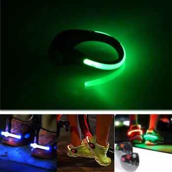 

ABS+LED Warning Light Clip on Shoes Colorful Flashing for Night Running Riding with Rechargeable Battery 06