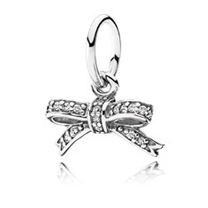 KAAOER чистый silver11 очаровательный снег лук соска сердце кулон простые ювелирные изделия подарок для женщин