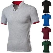 Хлопок, Мужская рубашка поло, топы, модная, размера плюс, короткий рукав, черная, белая, рубашка поло, сексуальная, стоячий воротник, Homme Camisa 4XL 5XL