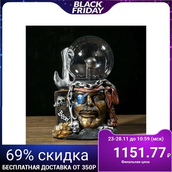 

Plasma ball polystone "Pirate Sharp Jack" 21.5х14х11.5 cm 3695184