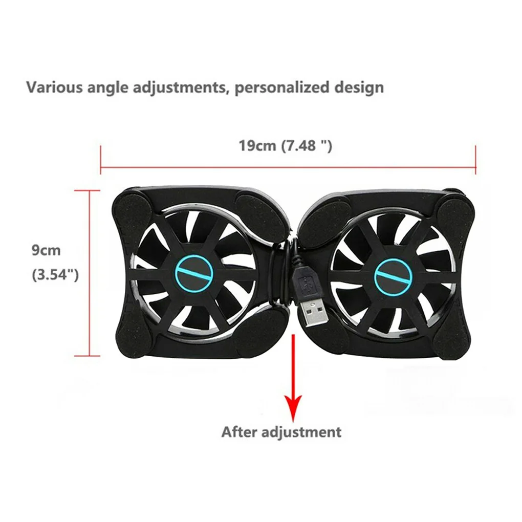 1PC Portable Collapsible Fan Cooler Cooling Pad Portable Small Fan Laptop USB Radiator Heat Dissipation Holder images - 6