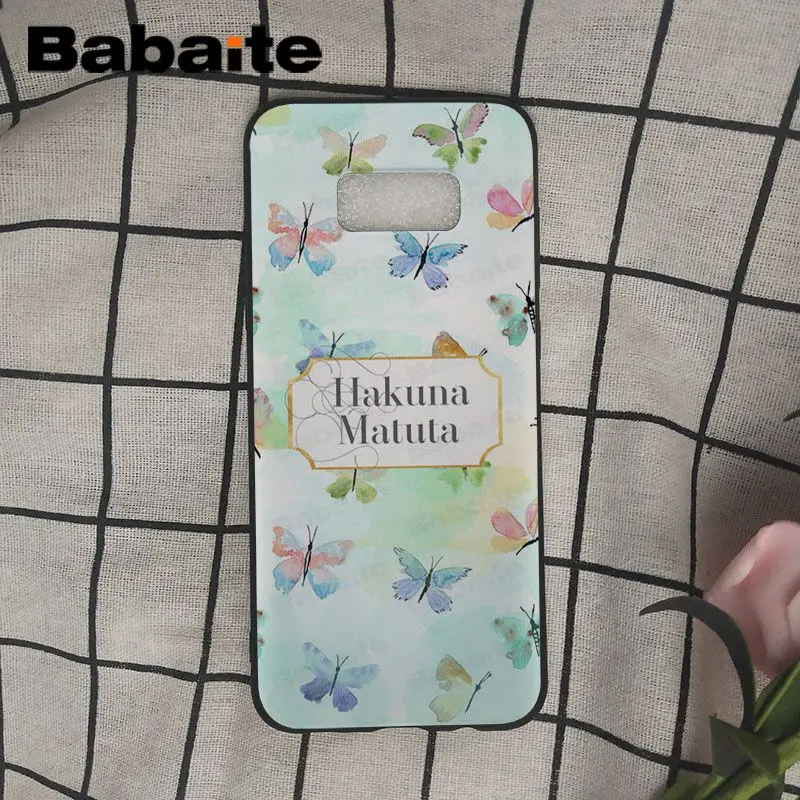 Babaite keep clam hakuna matata The Lion King Coque Shell чехол для телефона samsung Galaxy s10 s10plus s6 s9 s8plus s7 s6edge чехлы