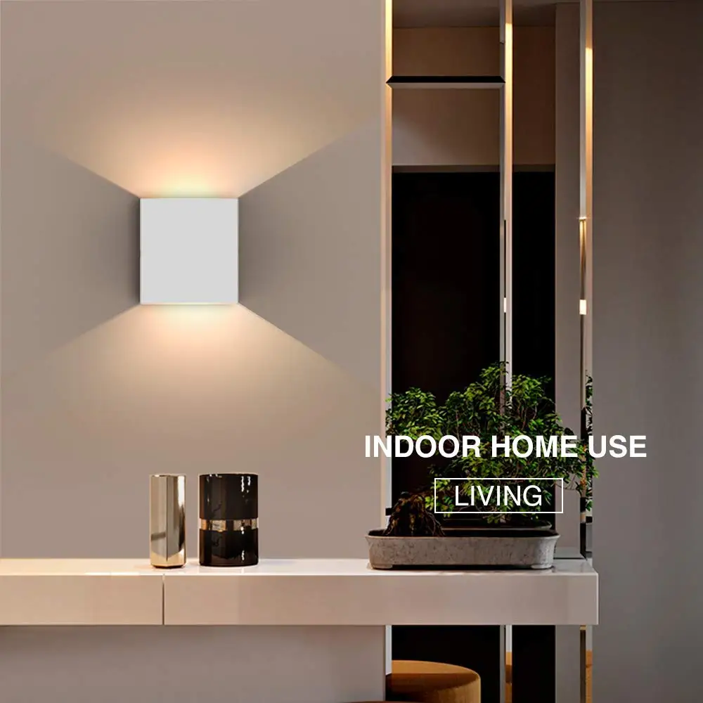 

2Pcs Cube COB LED Indoor Lighting Wall Lamp Modern Home Lighting Decoration Sconce Aluminum Lamp 6W 85-265V For Bath Corridor