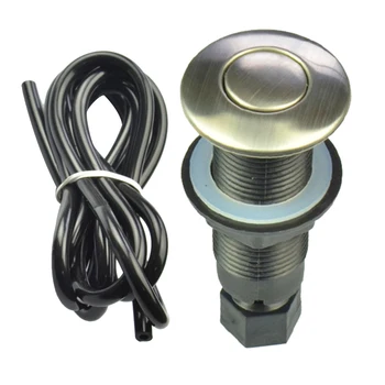 

1pc 25mm Air Activated Push Switch Stainless Steel Food Waste Processor Air Switch Jacuzzi Pneumatic Button On-off Accessory