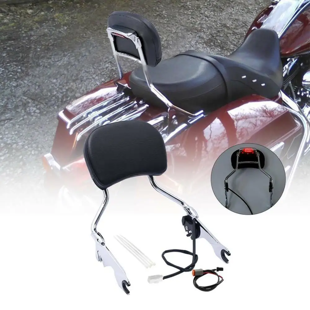 

Мотоциклетный Сисси-бар вертикальный стоп-сигнал для Harley Touring Road King Electra Street Glide 2009-2013 2012