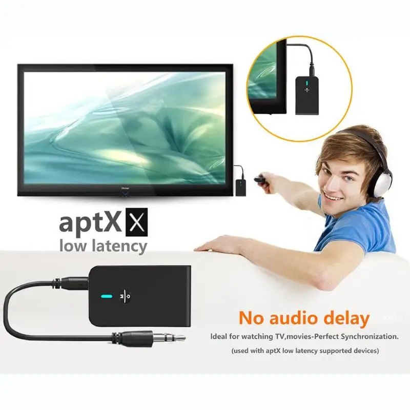 Bluetooth 5 0 передатчик приемник 2 в 1 аудио беспроводной адаптер APTX низкая задержка