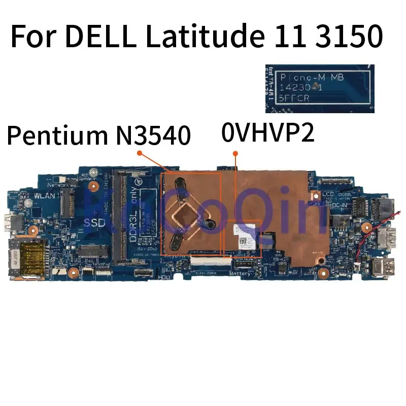 For DELL Latitude 11 3150 Pentium N3540 Notebook Mainboard CN-0VHVP2 0VHVP2 14230-1 Laptop Motherboard SR1YW DDR3 | Компьютеры и офис