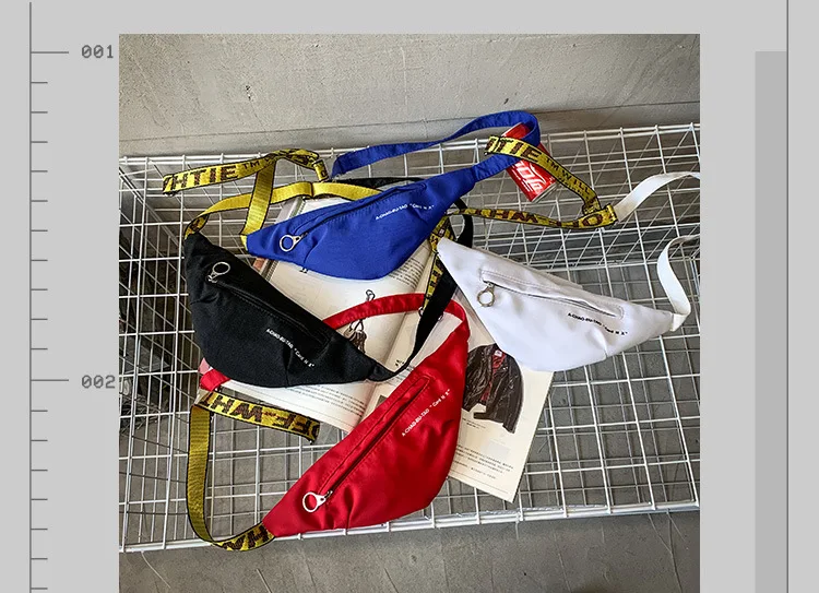 Унисекс Мини поясная сумка модная оксфордская однотонная мужская женская Портативная сумка на молнии сумка на груди кошелек