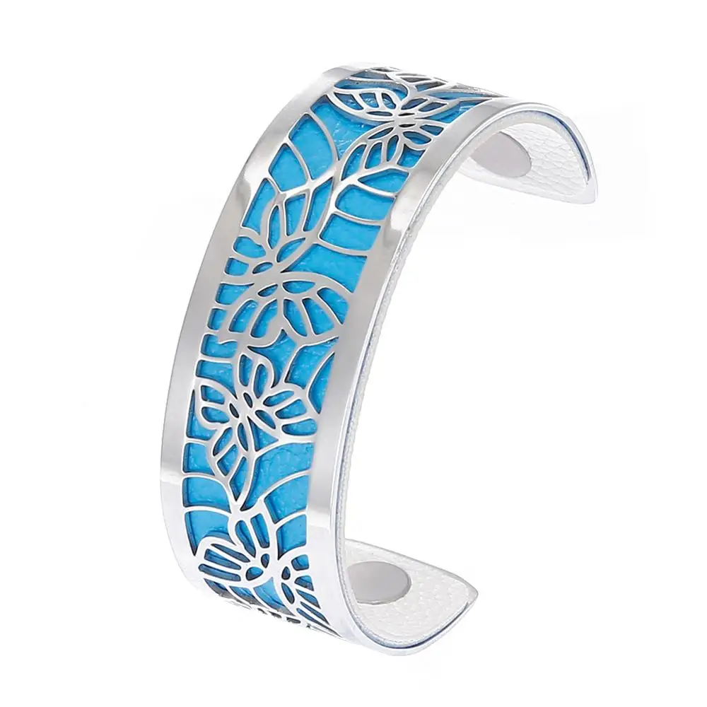 georgette Bangle Кремо браслеты с фигуркой бабочки браслеты сталь нержавеющая сталь Ювелирные изделия сменный кожаный браслет полые манжеты браслет для женщин - Окраска металла: georgette Bangle