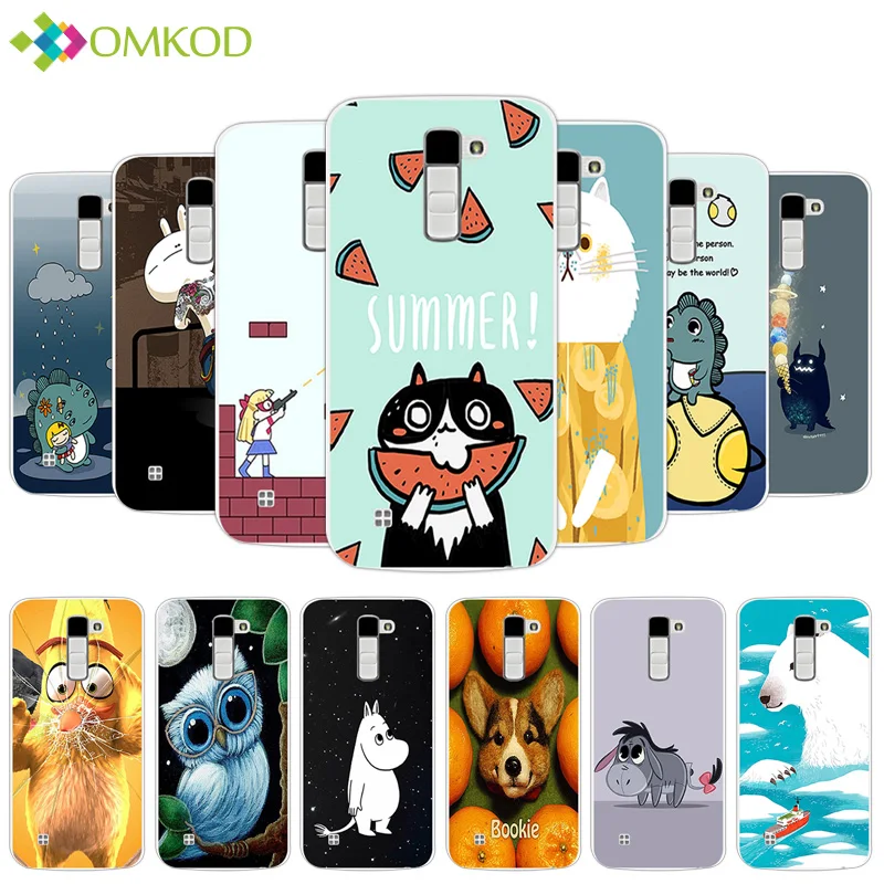 Case For LG K10 Lte K 10 M2 K410 K420N K430DS F670 Dual Cases Soft Cute Hippo Back Cover for Silicone | Мобильные телефоны и