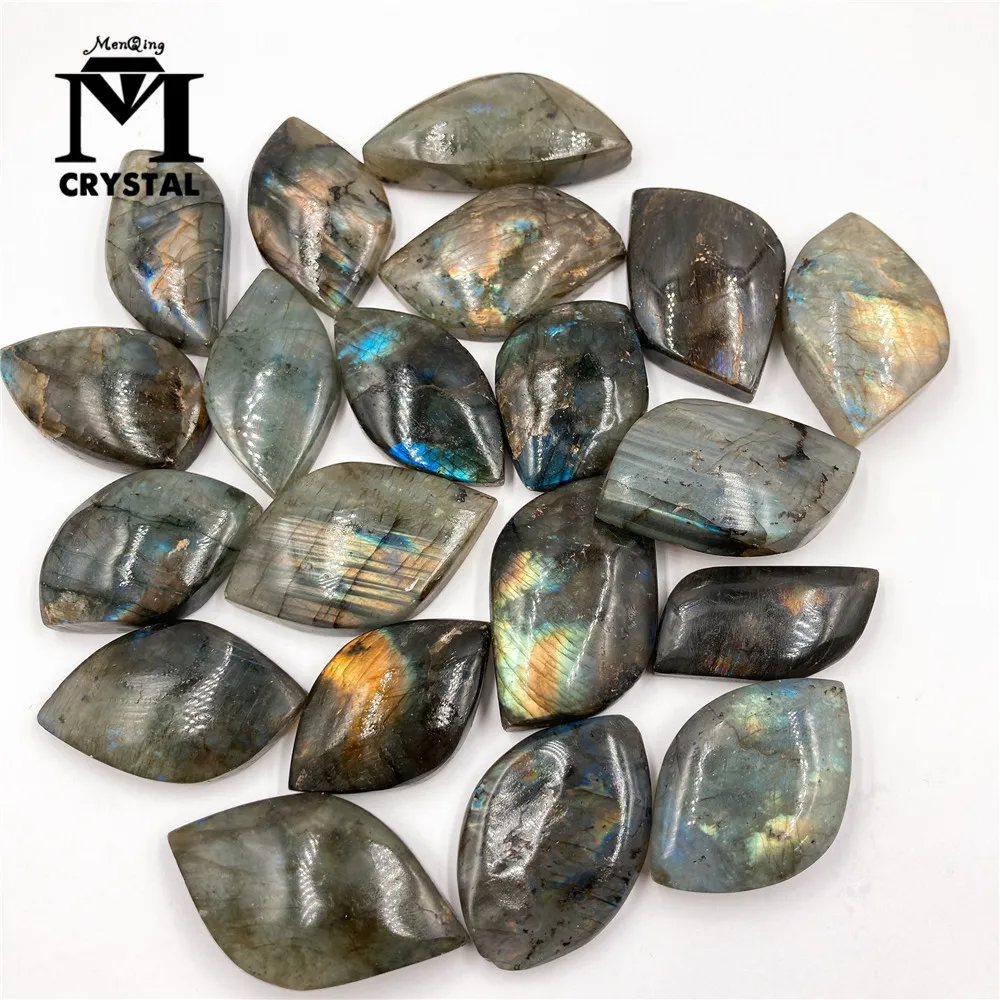 

Wholesale 20PCS Natural Labradorite Stone Original Labradorite Moonstone Sunstone Healing Energy Stone Ornament DIY Gift