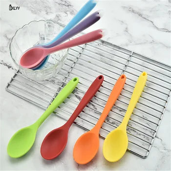 

Creative Silicone Spoon Children's Spoon Kitchen Accessories Form for Cooking Kitchen Utensil Dessert Spoon Silicone Forms.75z