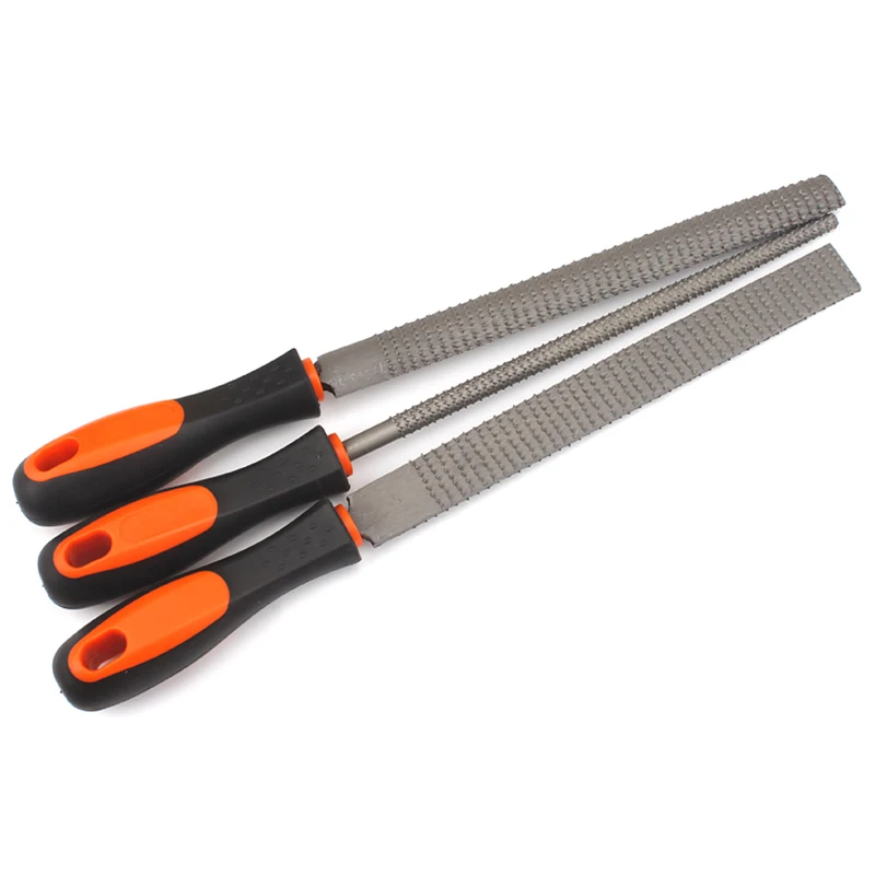 

Hot 3Pcs Metal File Sets Needle Files Set Tools 8 Inch Wood Rasp Files Set Woodworking Tools