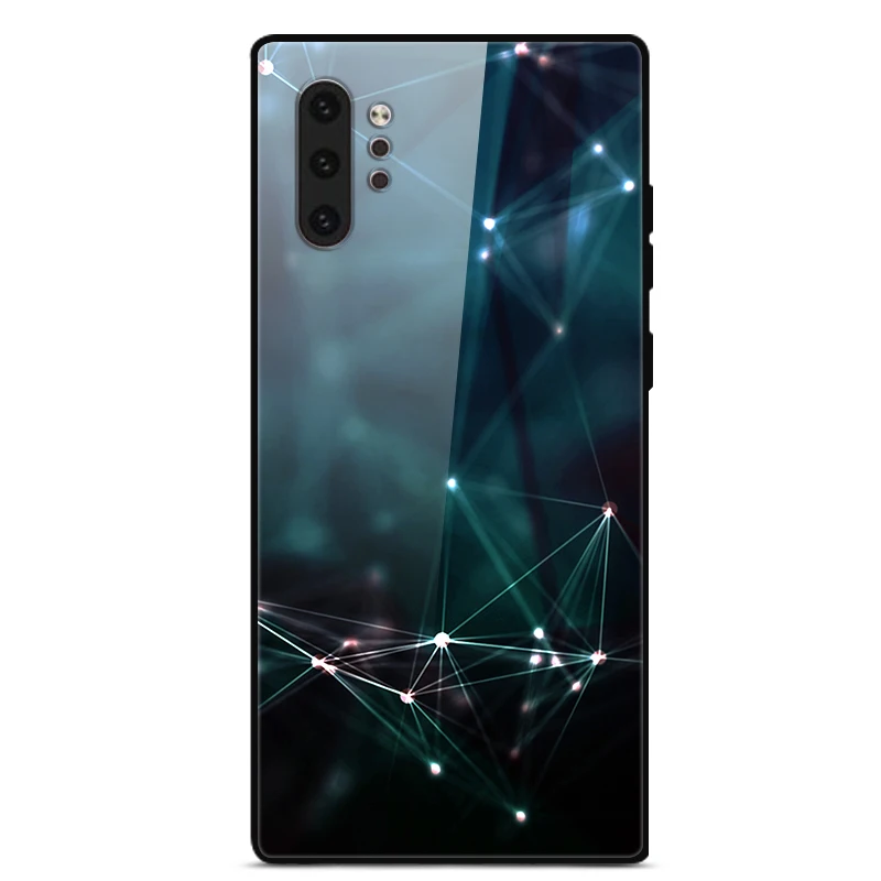 Premium Tempered Glass Protective Phone Case with Hard Back Cover and Bumper Guard